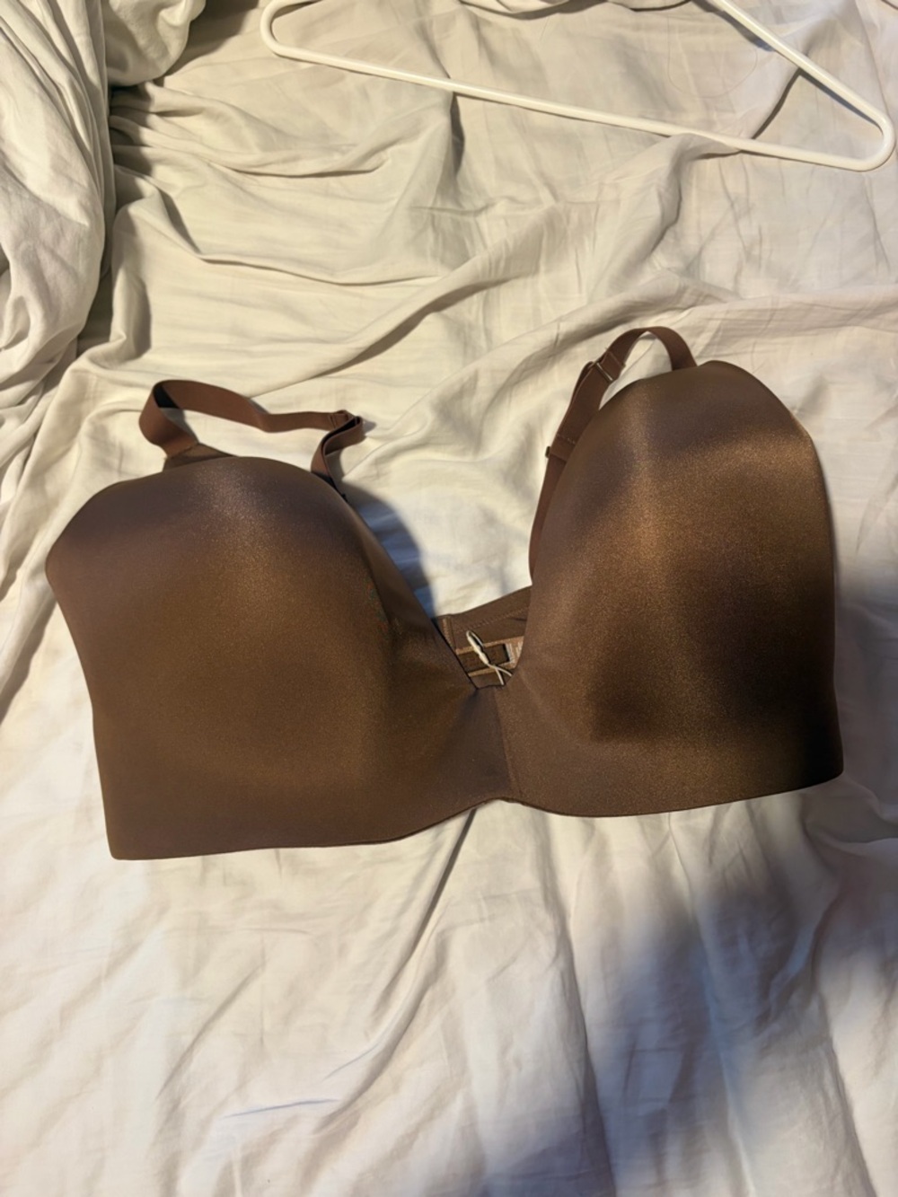 SKIMS Chocolate Brown Seamless T-Shirt Bra